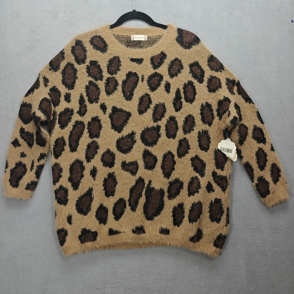 Altar'd State Leopard Sweater Womens Size S/M Indie Sleaze Mob Wife Oversized